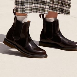 🩸Oxblood! Women's Dr. Martens FLORA ARCADIA LEATHER CHELSEA BOOTS